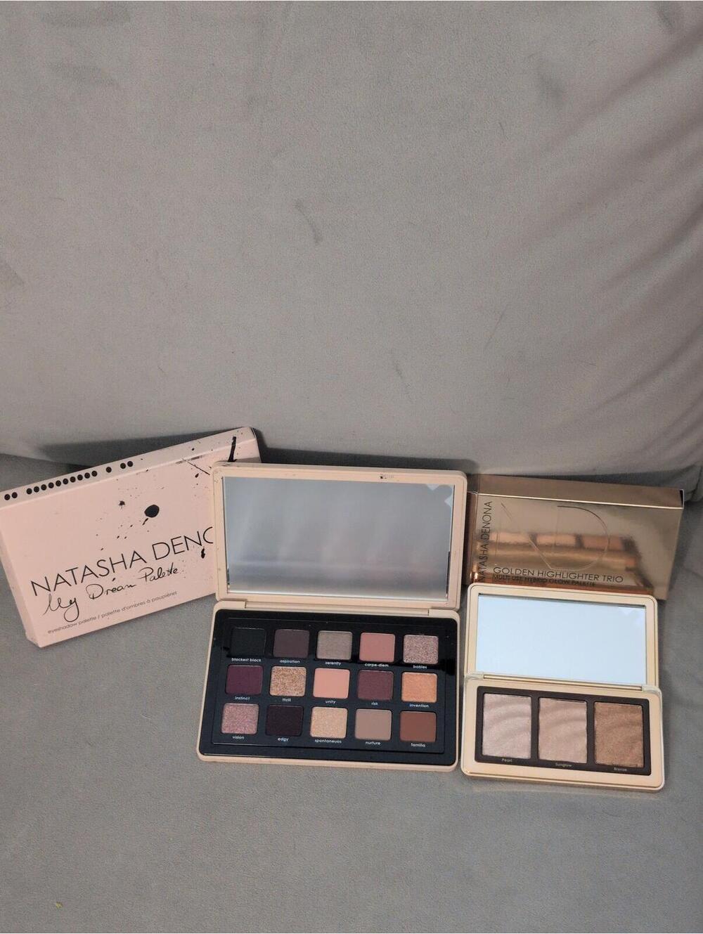Natasha Denona Eyeshadow Palette and Golden Highlighter Trio Set